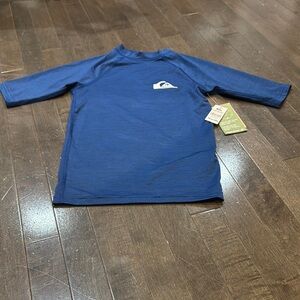 NWT Quiksilver Navy UPF50 Youth Shirt